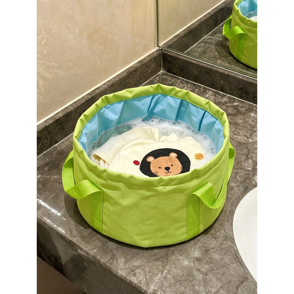 旅行折叠水盆便携洗衣神器旅游好物酒店洗衣桶洗衣袋泡脚桶洗漱盆
