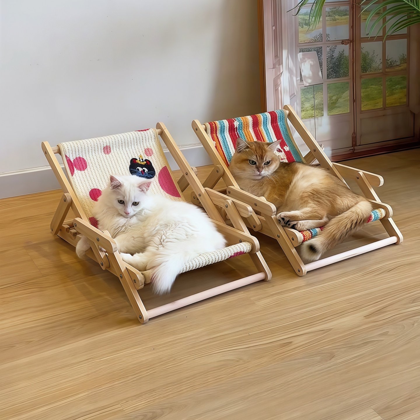 剑麻猫抓板躺椅立式耐磨不掉屑猫窝一体四季通用宠物玩具猫咪用品
