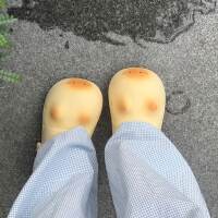 Cat-paw crocs, cute cat paw prints, anti-slip stamps, flip-flops, high appearance level, summer outerwear, thick-soled shoes with toe caps thumbnail 7