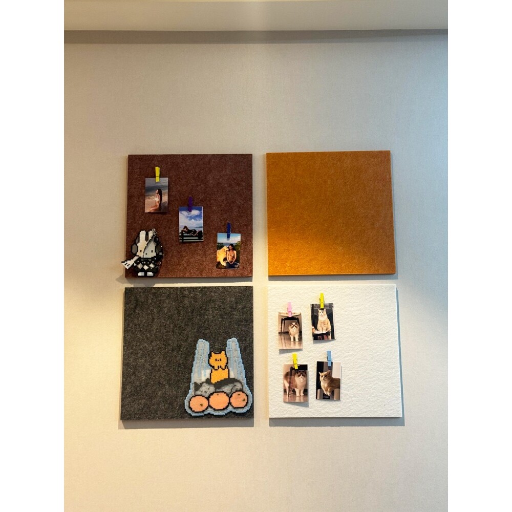 【白墙改造】毛毡板墙贴拍立得照片展示墙客厅卧室diy装饰背景板