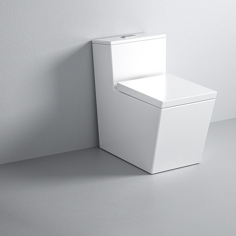 陶谷 方形直冲式马桶 墙排冲落式移位管道创意全方座坐便器 60019