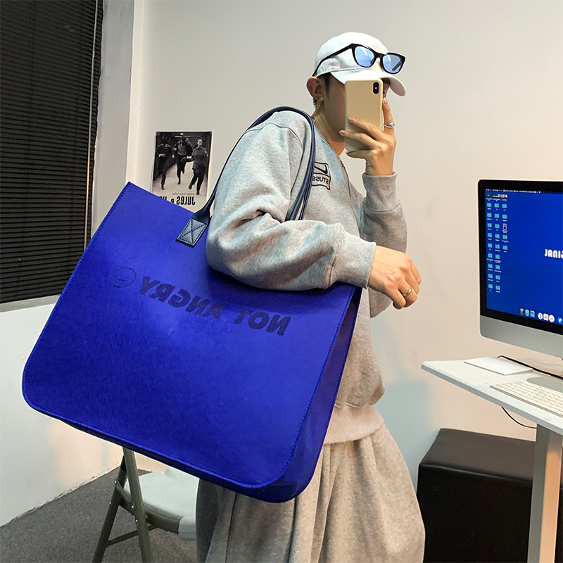 大容量克莱因蓝手提包手提包通勤