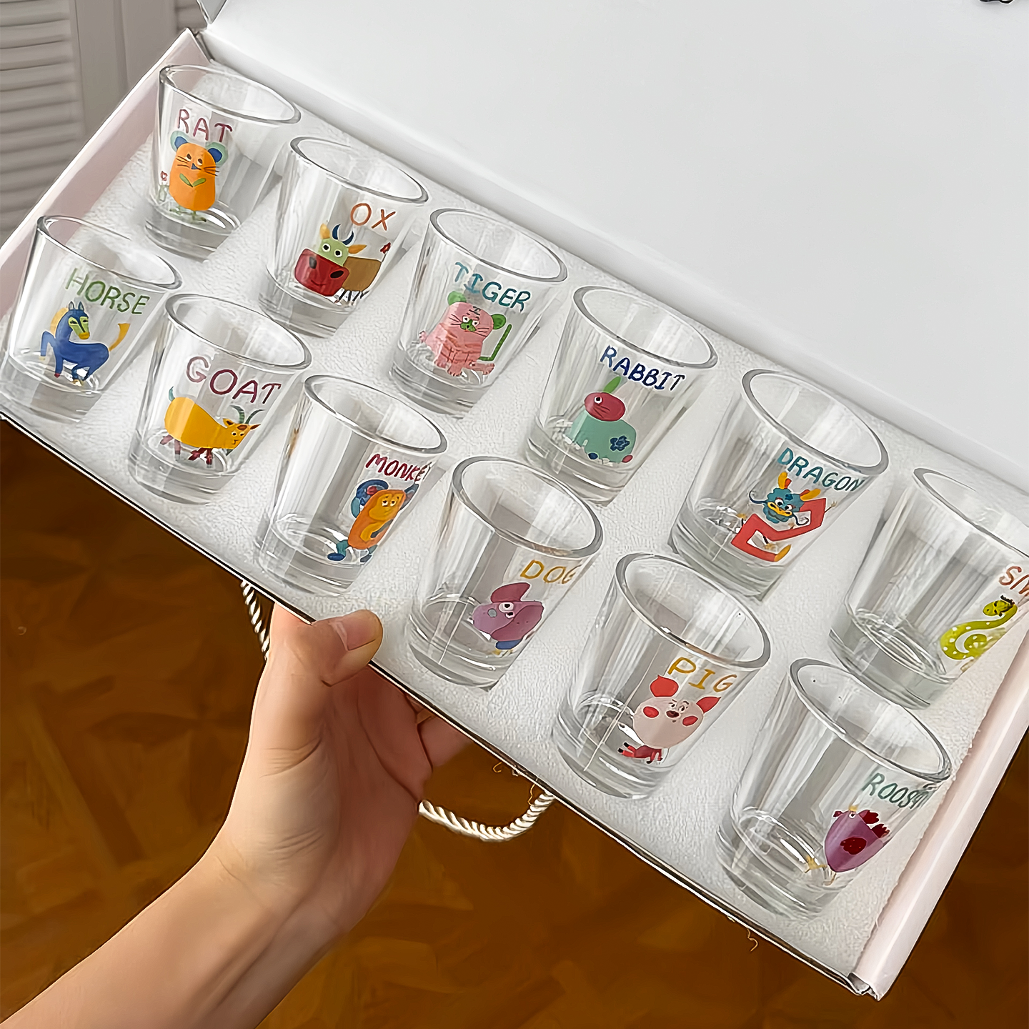 十二生肖酒杯微醺杯子玻璃杯女高颜值水杯家用新年乔迁新居礼物,餐饮具,白酒杯,淘宝优惠券,粉丝福利购,淘宝优惠卷