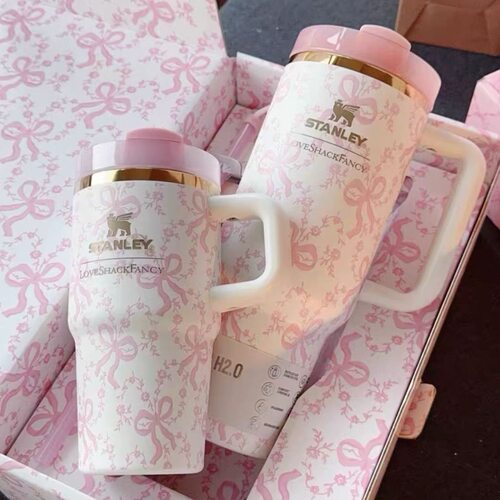 跨境ebay热销史丹利保温杯同款不锈钢车载杯双层冰霸杯吸管杯