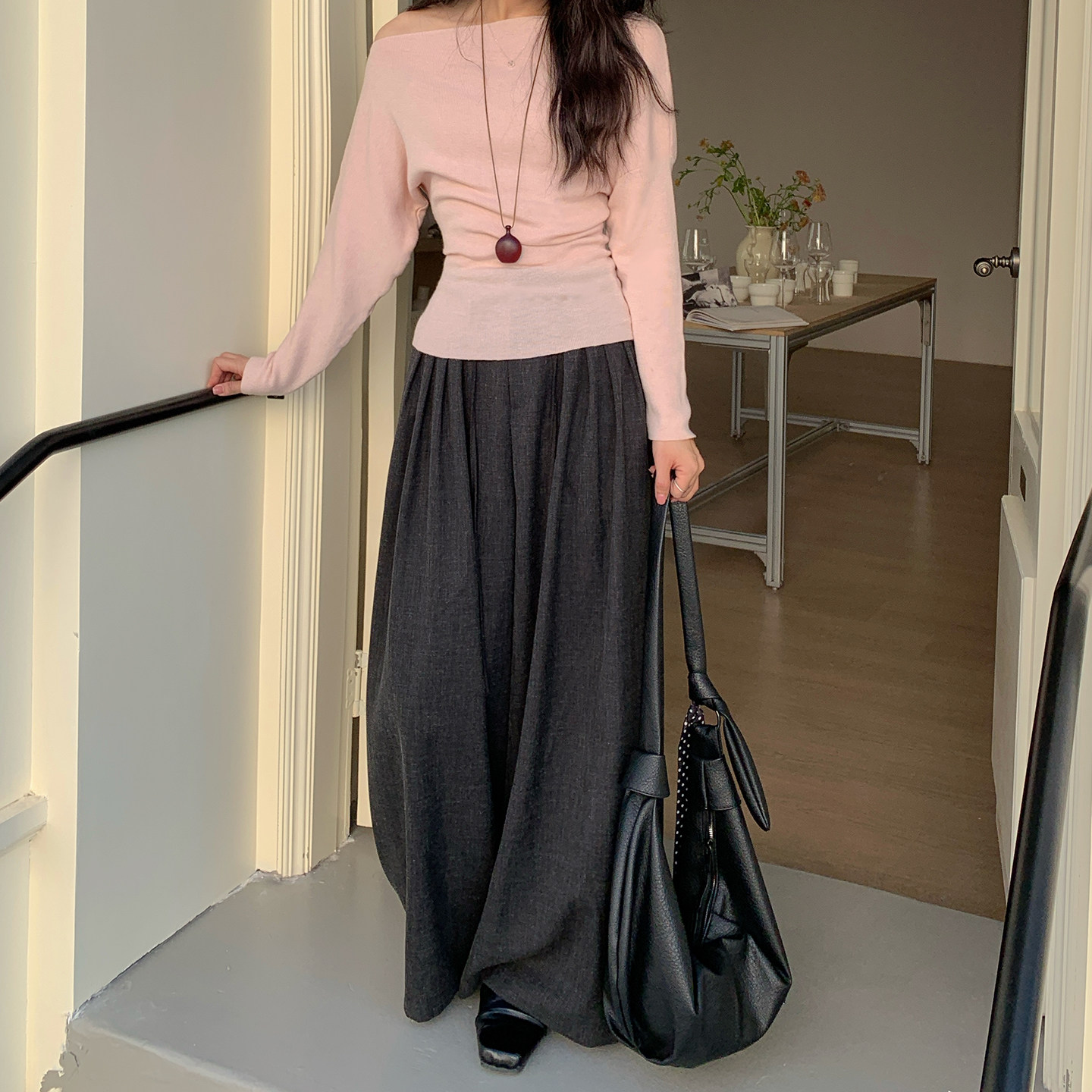 一匠高级感百搭压褶垂感西装裤女2026早春新款高腰阔腿裤西裤长裤
