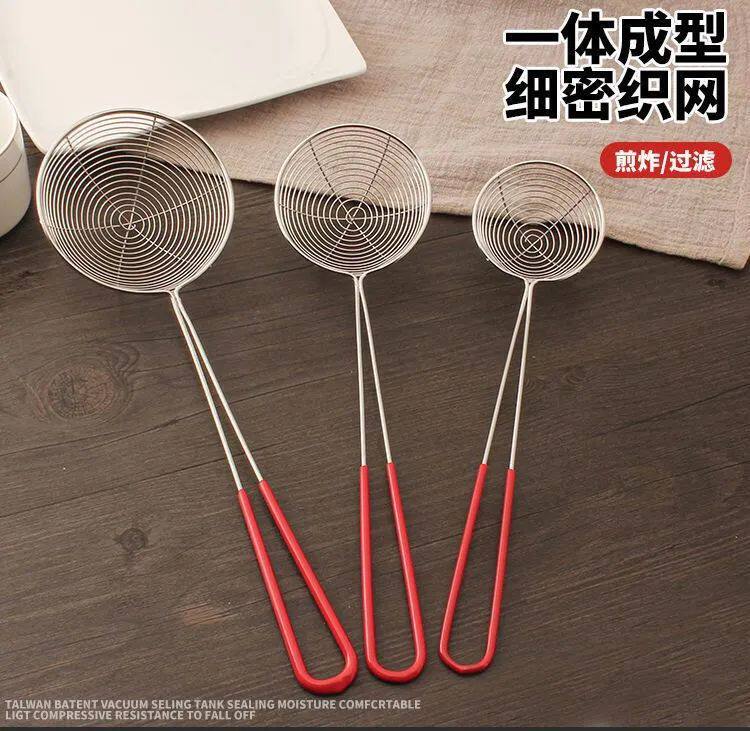 不锈钢珍珠奶茶漏勺小料勺子商用摆摊加深捞网勺过滤网厨房火锅网