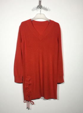 欧系列 D83744 时尚针织连衣裙品牌女装折扣颦