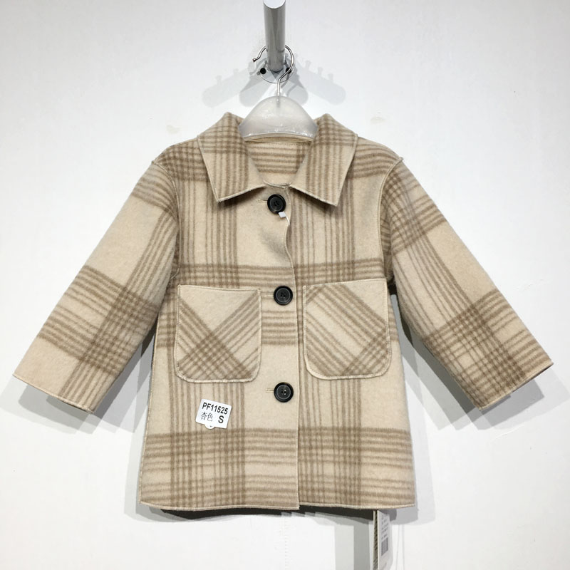 时尚双面呢外套品牌童装折扣