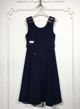 潮系列 8182S227 时尚毛呢连衣裙品牌女装折扣颦