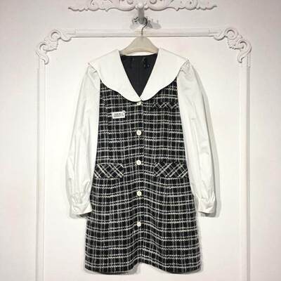 思RN系列 8288S176 时尚连衣裙品牌女装折扣颦