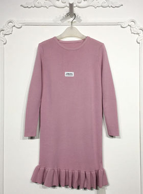 乔系列 8145S225 时尚针织连衣裙品牌女装折扣颦