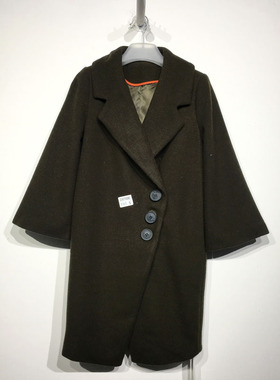 乔系列 D97006 时尚毛呢外套品牌女装折扣颦