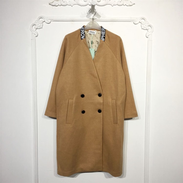 沙旗下M系列 8127S045 时尚毛呢外套品牌女装折扣颦