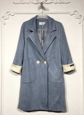 潮系列 8281S155 时尚毛呢外套品牌女装折扣颦