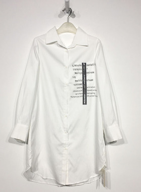 C系列 D89123 时尚长款衬衫品牌女装折扣颦