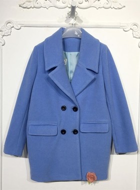 乔系列 8127S084 时尚毛呢外套品牌女装折扣颦