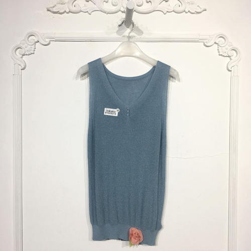 梦SY系列 8102S272 时尚针织背心品牌女装折扣颦