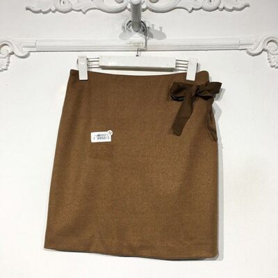 沙旗下M系列 8289S023 时尚毛呢短裙品牌女装折扣颦