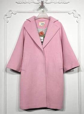 芭L系列 8128S008 时尚毛呢外套品牌女装折扣颦