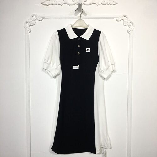 潮系列 8185S032 时尚连衣裙品牌女装折扣颦