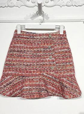 摩系列 D96056 时尚短裙品牌女装折扣颦