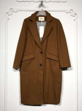 NZ系列 8274S114 时尚毛呢外套品牌女装折扣颦