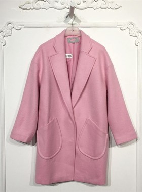 秋旗下F系列 8126S224 时尚毛呢外套品牌女装折扣颦