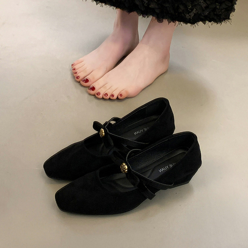 粗跟增高一脚蹬法式玛丽珍鞋子女配裙子2026春季新款爆款浅口单鞋,女鞋,玛丽珍鞋,淘宝优惠券,粉丝福利购,淘宝优惠卷