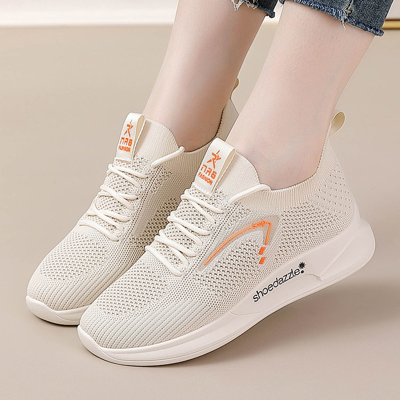 旅游鞋女健步鞋中老年运动鞋秋季软底飞织透气妈妈鞋平底休闲单鞋,女鞋,网面鞋,淘宝优惠券,粉丝福利购,淘宝优惠卷