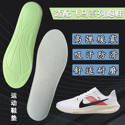 适配Nike飞马Air Zoom Pegasus 41 40 39 38 37 36鞋垫吸汗透气软