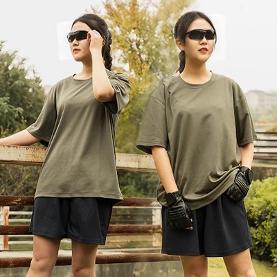 夏季正品体能训练服T恤短袖套装男女作训服弹力透气健身服