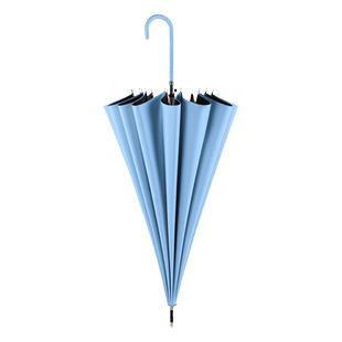 黑胶雨伞长柄防晒防紫外线遮阳伞女夏晴雨两用大号16骨弯柄太阳伞