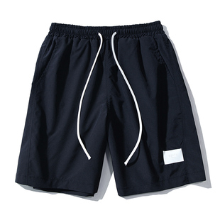 五分中裤 街头oversize简约基础款 运动裤 男款 夏季 潮牌休闲短裤 美式