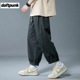 裤 复古宽松阔腿潮牌直筒休闲九分裤 男款 高街美式 子 春秋季 日系工装