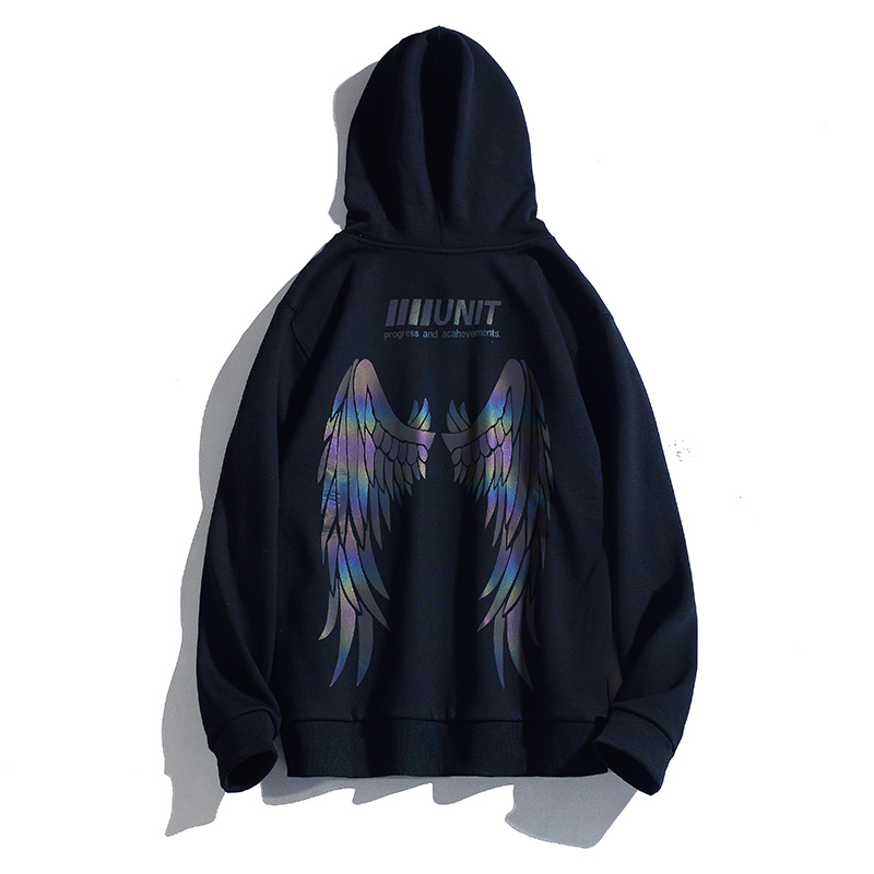 美式连帽卫衣男女款加绒加厚保暖