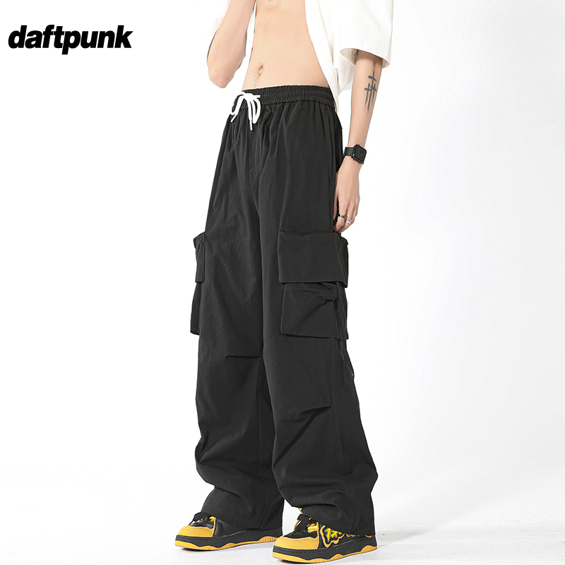 美式工装裤男生新款宽松直筒裤子