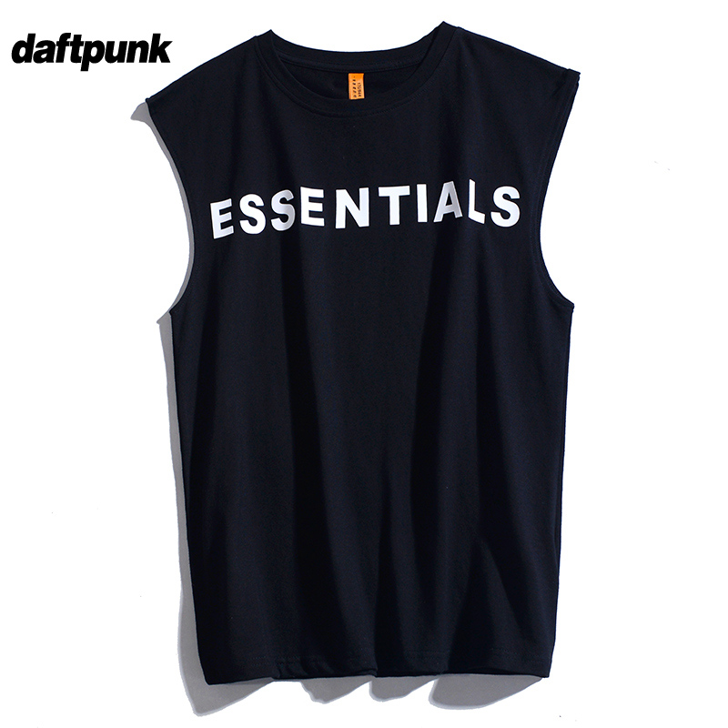 FOG复线新款字母背心高街无袖T恤