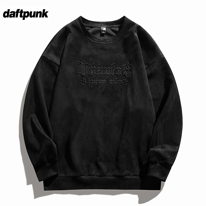 300g重磅卫衣男春秋美式麂皮绒