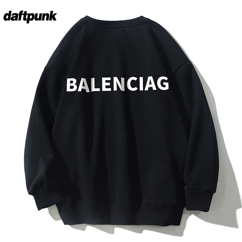 国潮牌圆领460g不倒绒上衣无帽