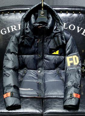 【现货】23133男士冬季厚款羽绒服百搭时尚休闲保暖带帽外套