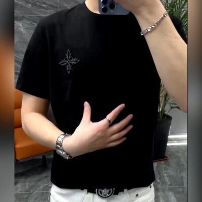 圆领舒适休闲时尚百搭高级感短袖