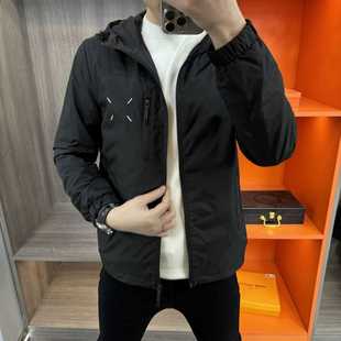连帽夹克时尚 2024男士 休闲百搭外套潮流高级感简约 新款 1529秋季