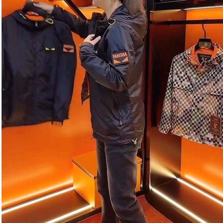 【现货】6602男士连帽新款夹克高端欧货潮牌休闲百搭韩轻奢外套