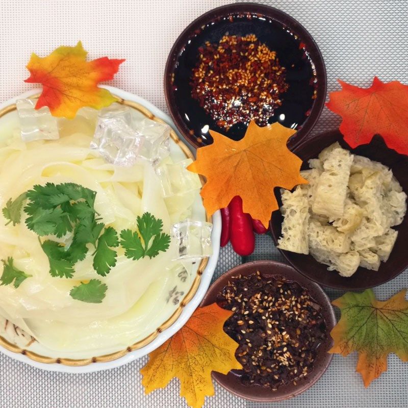 正宗陕西陕北榆林定边名吃特产小吃肝子酿皮凉皮真空装麻辣味