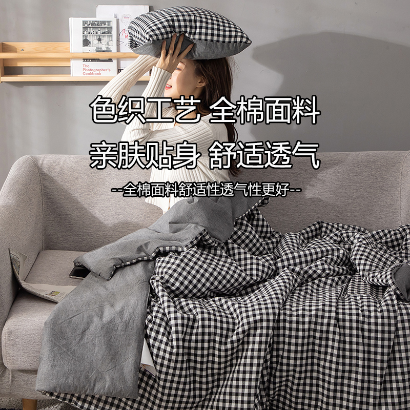 优选车载抱枕被子全棉水洗棉可折叠沙发靠垫办Q公室午睡枕头空调.