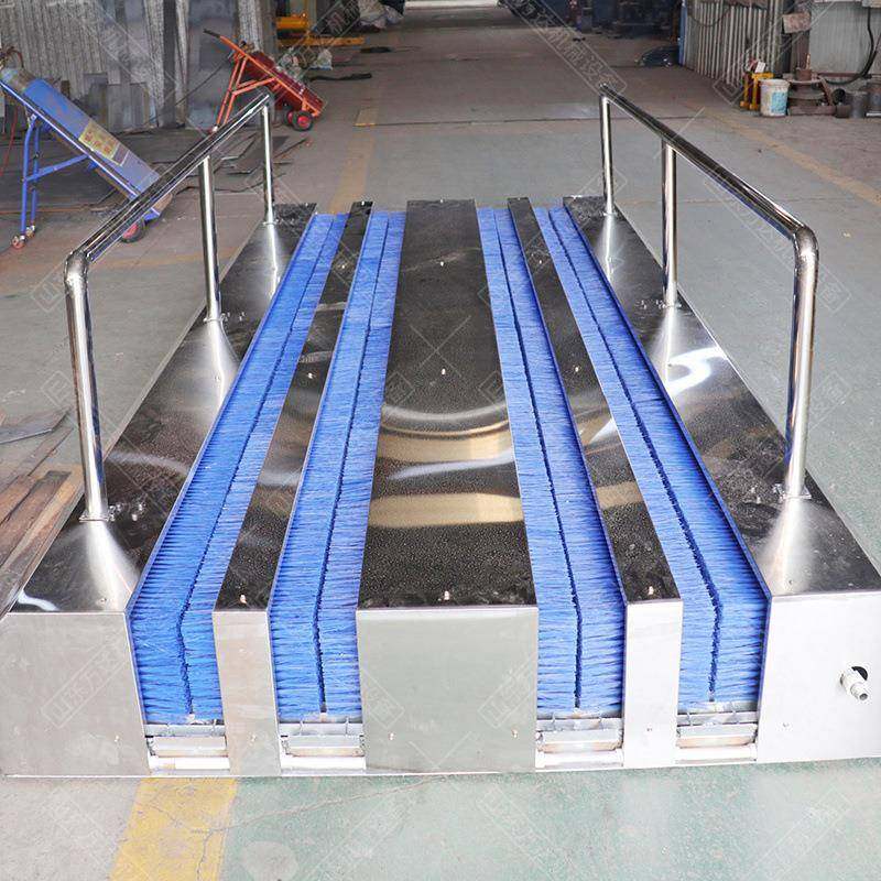 矿用无动力洗靴机单双通道全自动洗靴机红外线自动矿用鞋底清洗机