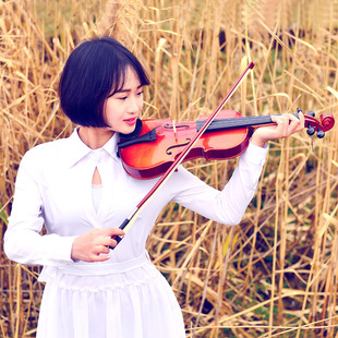 红棉小提琴手工品质亚光色成人儿童初学者考级v182乐器纯手工