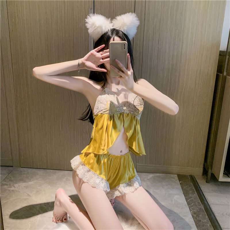 145/150cm矮小个子情趣睡衣套装诱惑性感吊带蕾丝睡裤加小码xxs