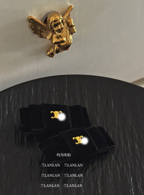 【兰LANLAN】elevée风格黑丝绒蝴蝶结发夹高级感气质百搭发饰