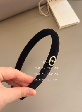 【兰LANLAN】冷酷代号三黑色通勤简约女款外出头饰外戴头箍发卡